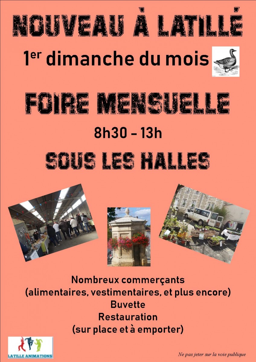foire mensuelle à Latillé